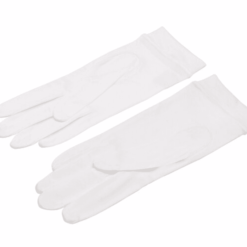 Silkehansker-hvit
