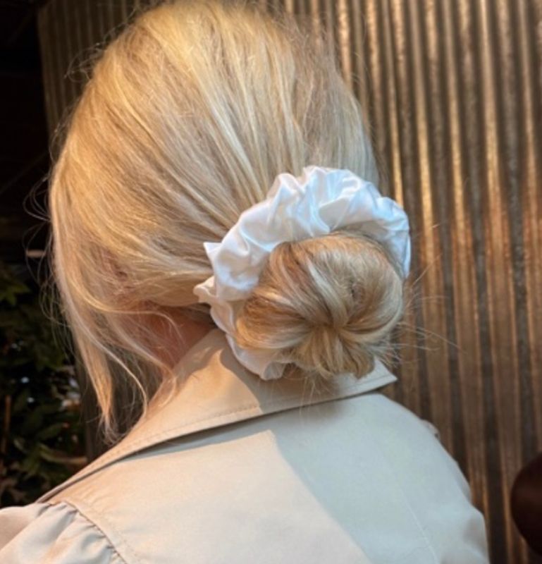 Scrunchie XL - hvit