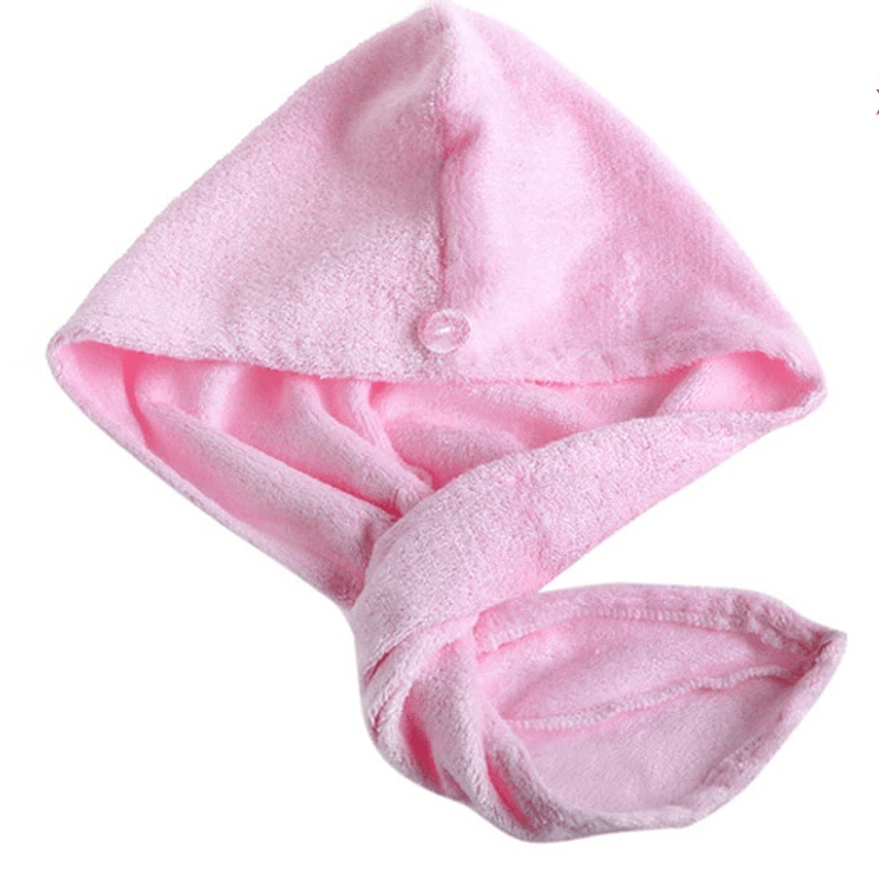 Bambus hårhåndkle - lys rosa