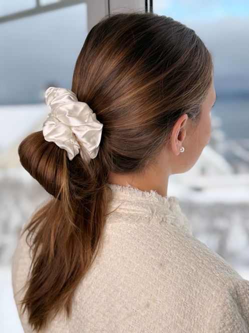 Hovedbilde Scrunchie XL - hvit