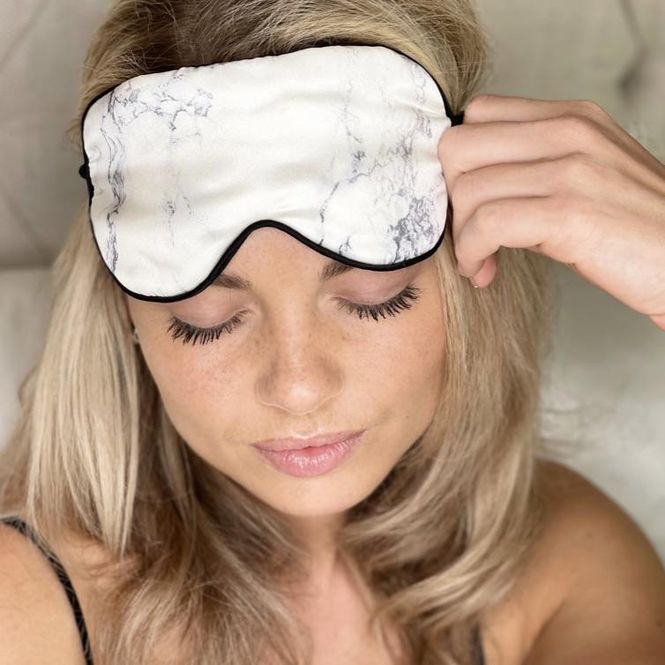 Hovedbilde Sovemaske - marmor 