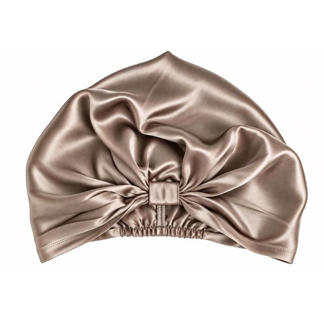 Hovedbilde Sove turban i silke-champagne