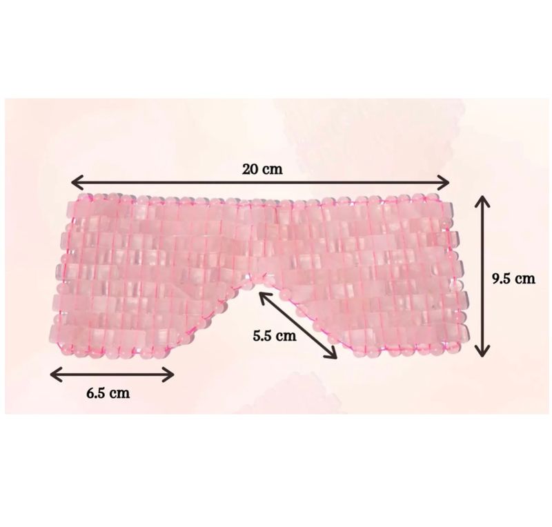 Øyemaske - rosenkvarts