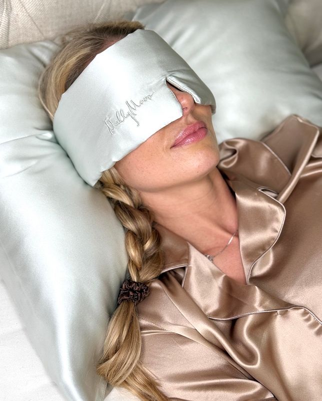 Sovemaske pillow -isblå