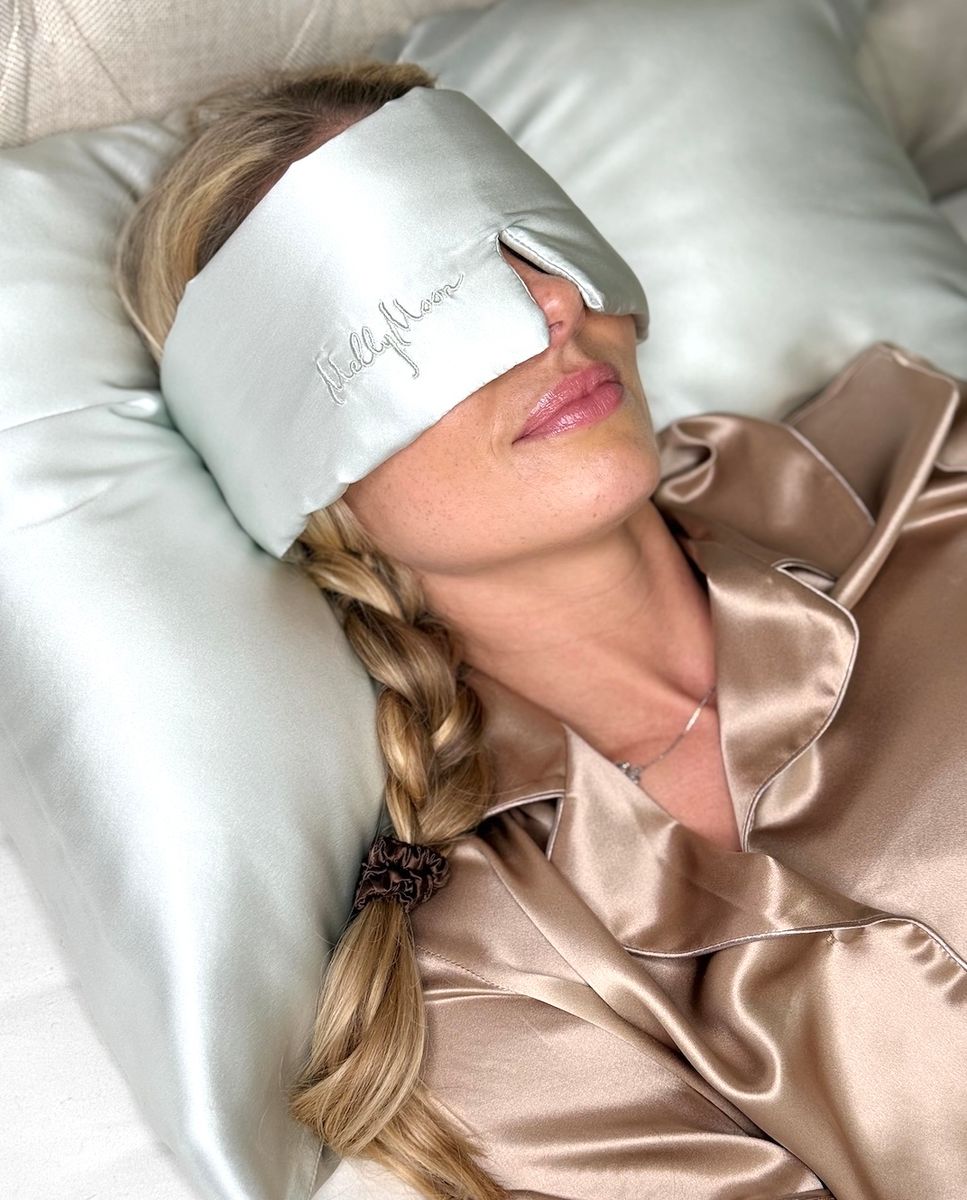 Sovemaske pillow -isblå